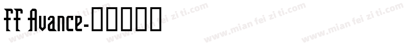 FF Avance字体转换